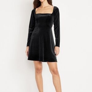 Old Navy Velvet Fit And Flare Mini Dress